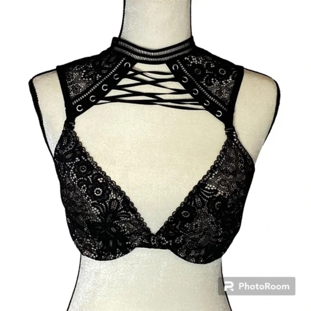 Very Sexy Unlined Victoria Secret Lace Bra 36dd - Picture 2 of 9